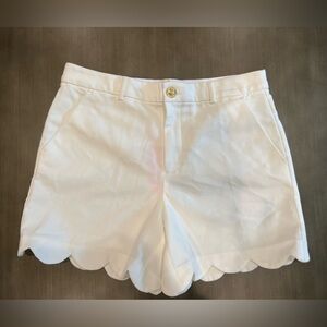 NWT Lilly Pulitzer Womens White Buttercup High Rise Shorts sz 8